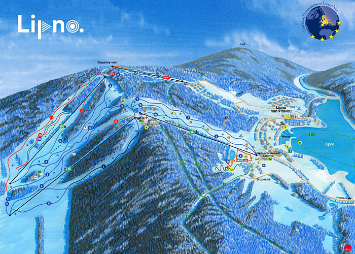 Skikaart Kramolin - Lipno nad Vltavou