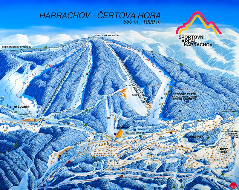 Skikaart Harrachov