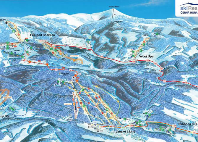 Skikaart Pec pod Snezkou