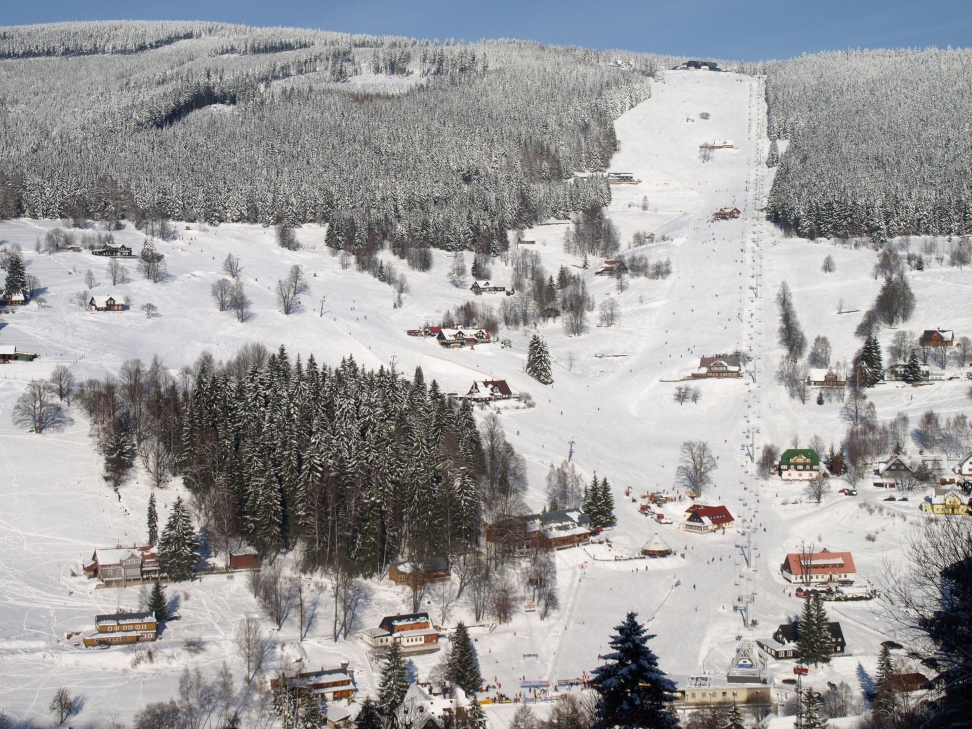 Winterlandschaft in Velka Upa